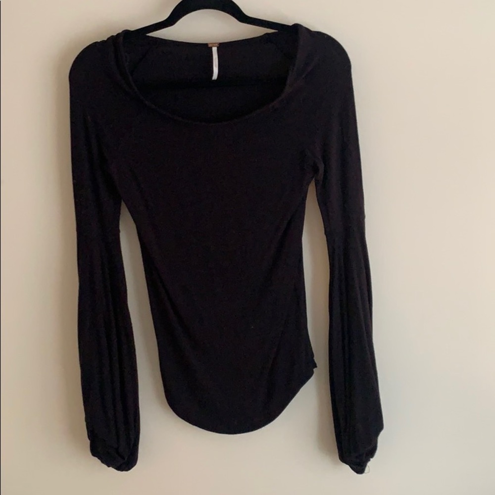 Free People Bell Sleeve Blouse